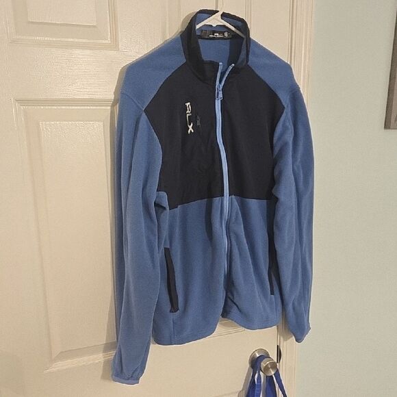 RLX Ralph Lauren Blue and Black Performance Fleece Jacket - Picture 5 of 8